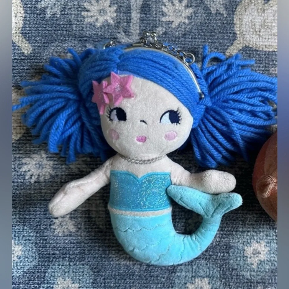 Gymboree Blue Mermaid Plush Bag